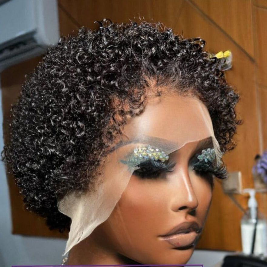 Ventilated Realistic Curly Edges 13x4 Lace Wig