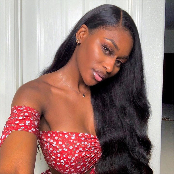 Pre-plucked Yaki 13x4 Lace Frontal Wig Human Hair