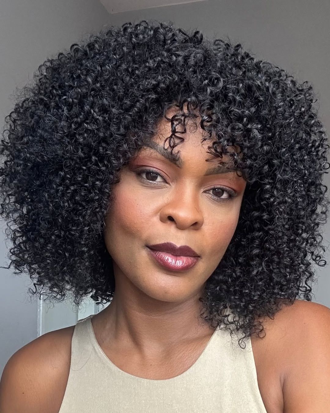 Natural Jerry Curly InvisiTop Bang Wig