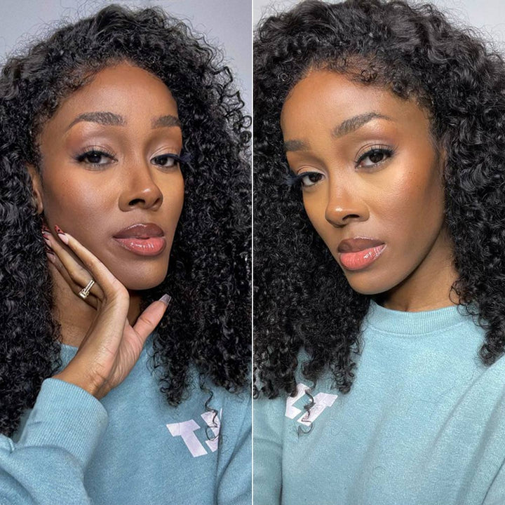 Lace Frontal Realistic Kinky Curly Hairline Wig