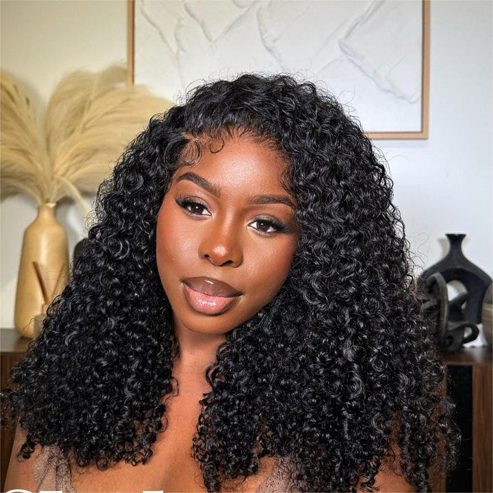 Pre-plucked Hairline 13x4 Lace Frontal Kinky Curly Wig