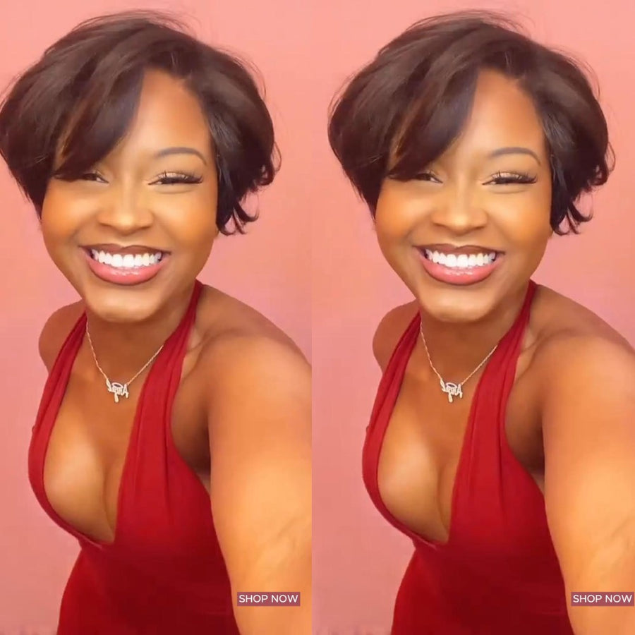 13x4 Lace Frontal Classic Pixie Cut Short Wig