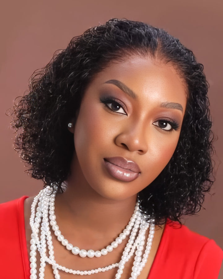 Wet and Wavy 13x4 Lace Front Wig Curly Human Hair Wig