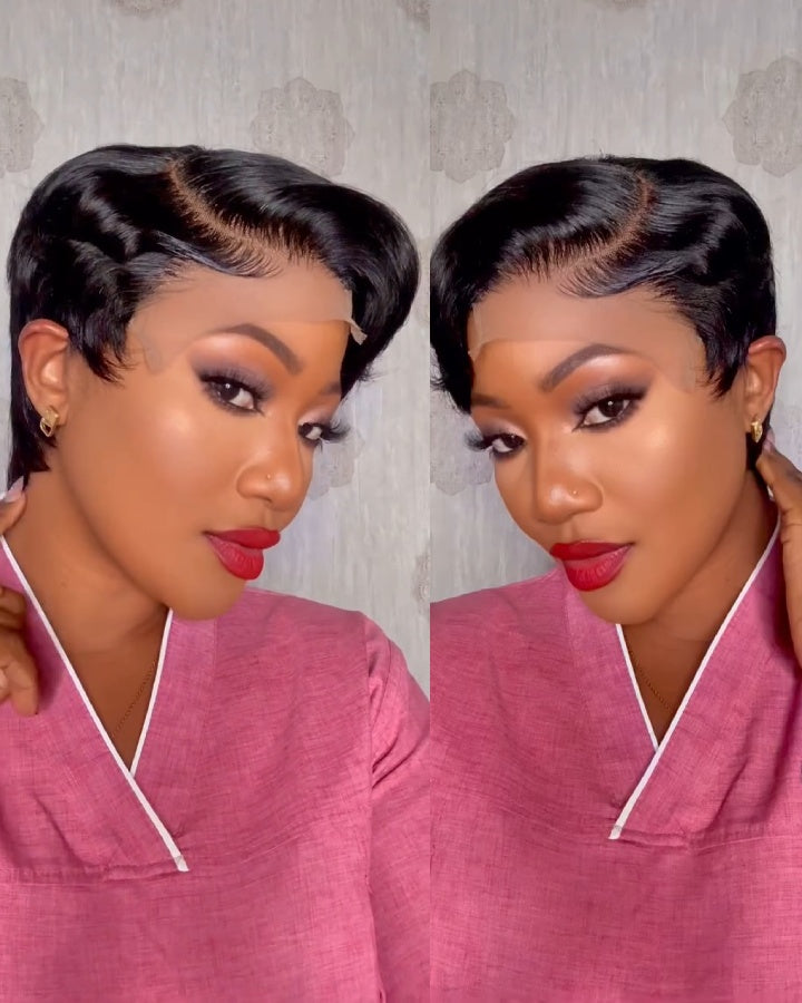Bob Bangs Short Hair 13x4 Lace Front Wig