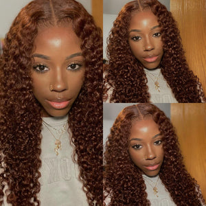 13x4 Lace Frontal Chocolate Brown Curly Wig