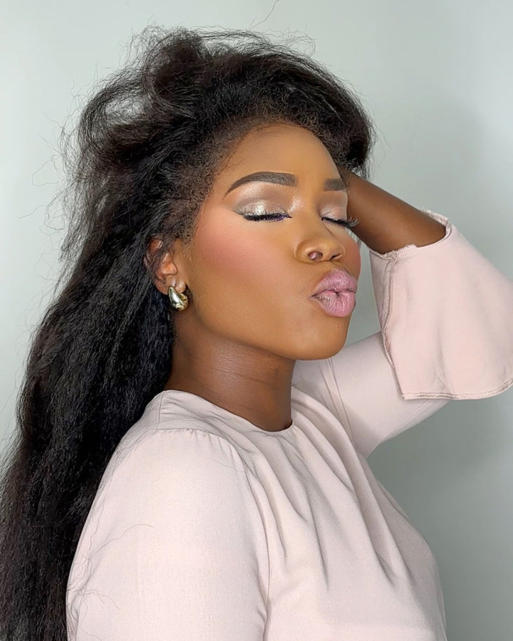 Realistic Hyperrealism Kinky Edges 13x4 HD Lace Front Wig