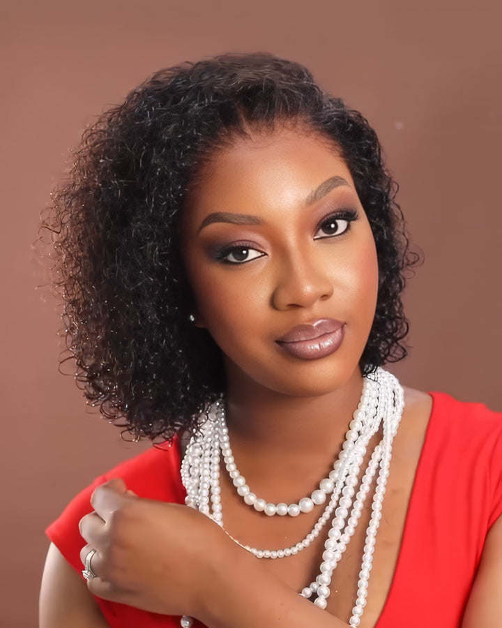 Wet and Wavy 13x4 Lace Front Wig Curly Human Hair Wig