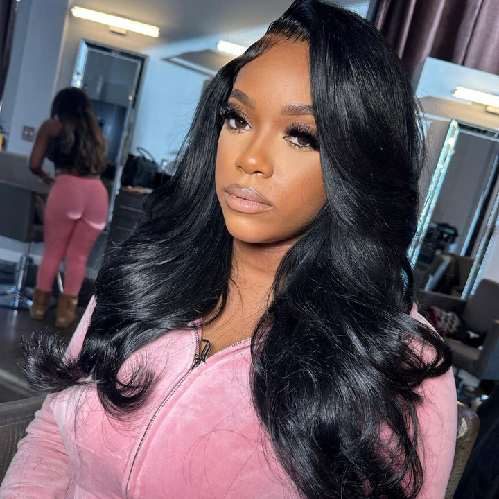 5x5 Lace Closure Side Part Layered Style Wig