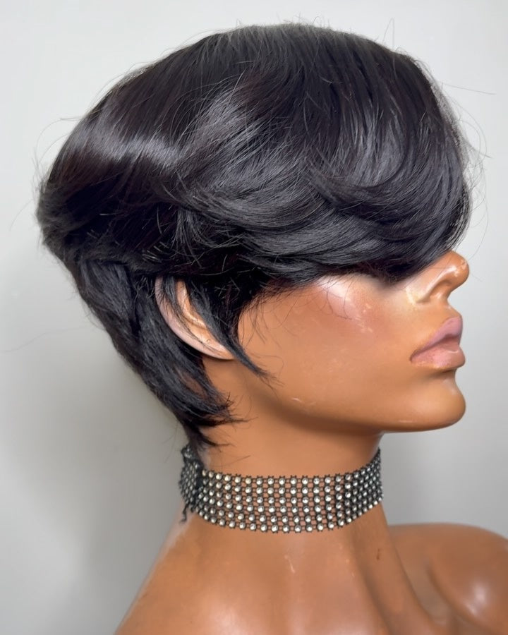 Bob Bangs Short Hair 13x4 Lace Front Wig
