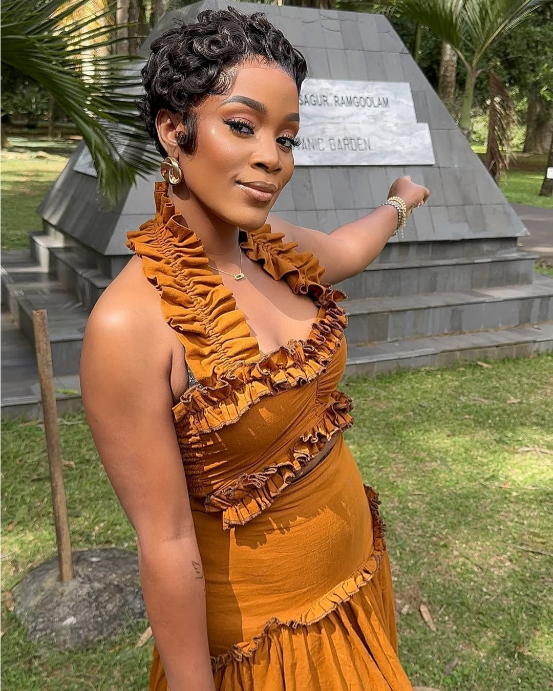 Finger Wave Short Pixie Lace Wig