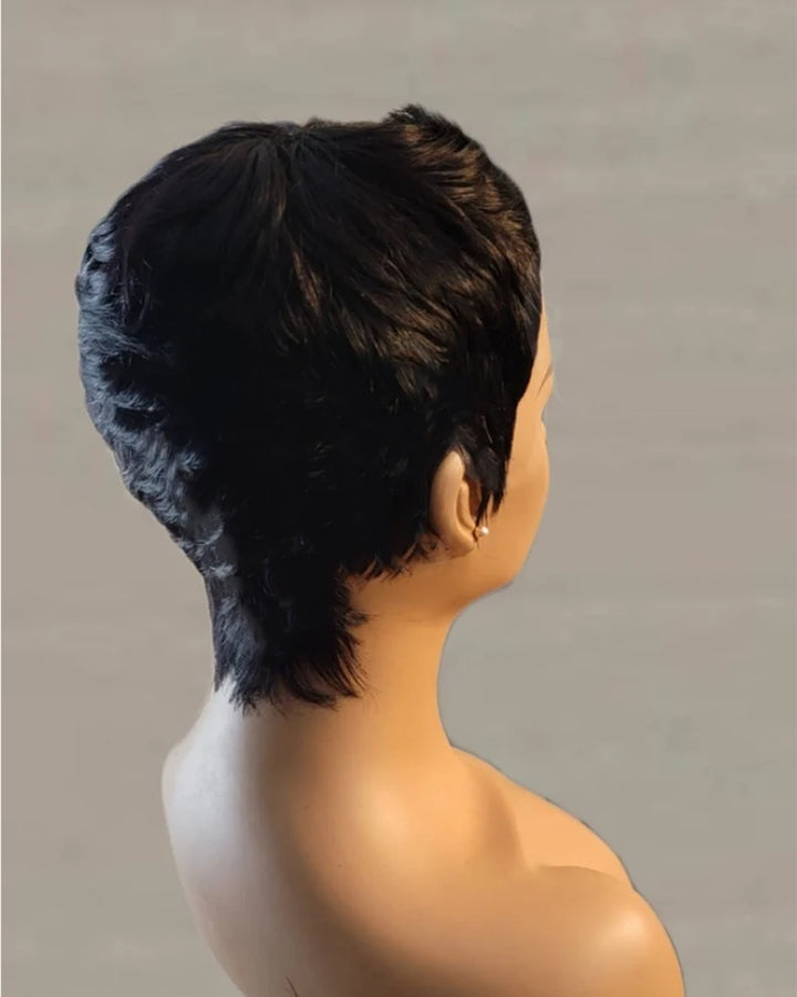 Full Lace Pixie Cut Wig 100% Human Hair