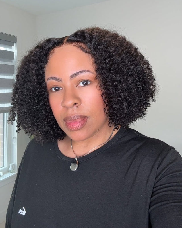 100% Virgin Remy Human Hair jerry Curly Curly 5x5 Lace Closure Wig