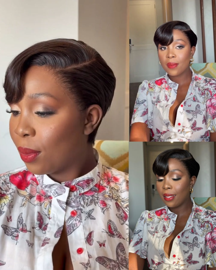 Bob Bangs Short Hair 13x4 Lace Front Wig