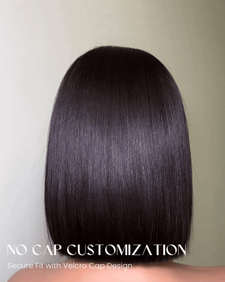 Adjustable Cap Virgin Hair Bob HD Lace Wig Human Hair Wig