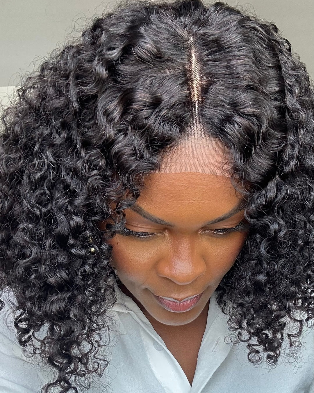 Kinky Curly Short 5x5 Lace Closure Wig Human Hair Wig