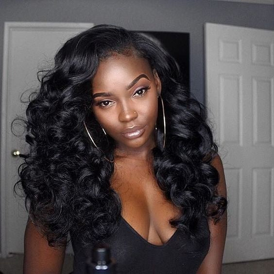 Volume Bouncy Curly 13x4 Lace Frontal Side Part Wig