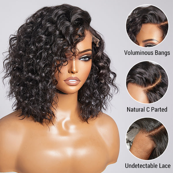 5x5 Lace Closure Glueless Undetectable Water Wave Wig