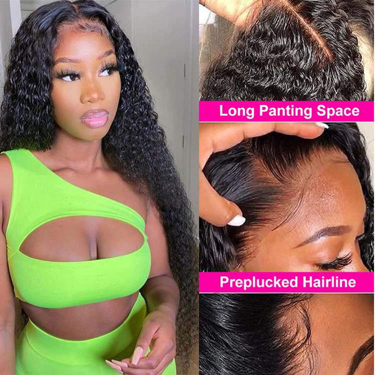4X4 Lace Closure Jerry Curly Wig