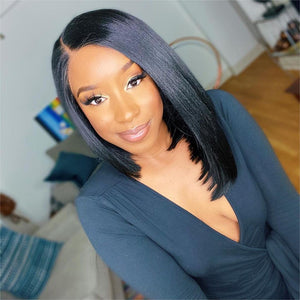 13X4 Lace Frontal Asymmetric Straight Wig