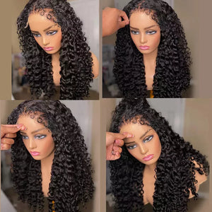 Lace Frontal Realistic Kinky Curly Hairline Wig