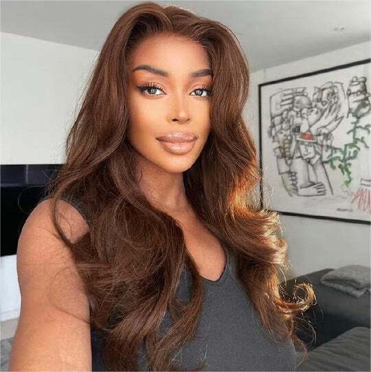 13x4 Lace Frontal Chocolate Brown Body Wave Wig