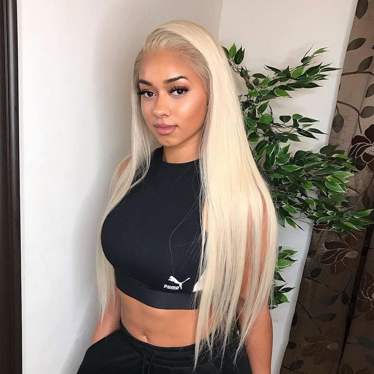 13x4 Lace Frontal 613 Blonde Straight Wig