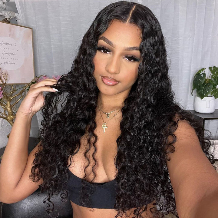 4x4 Lace Closure Water Wave Wig