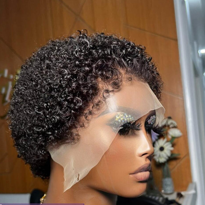 Ventilated Realistic Curly Edges 13x4 Lace Wig