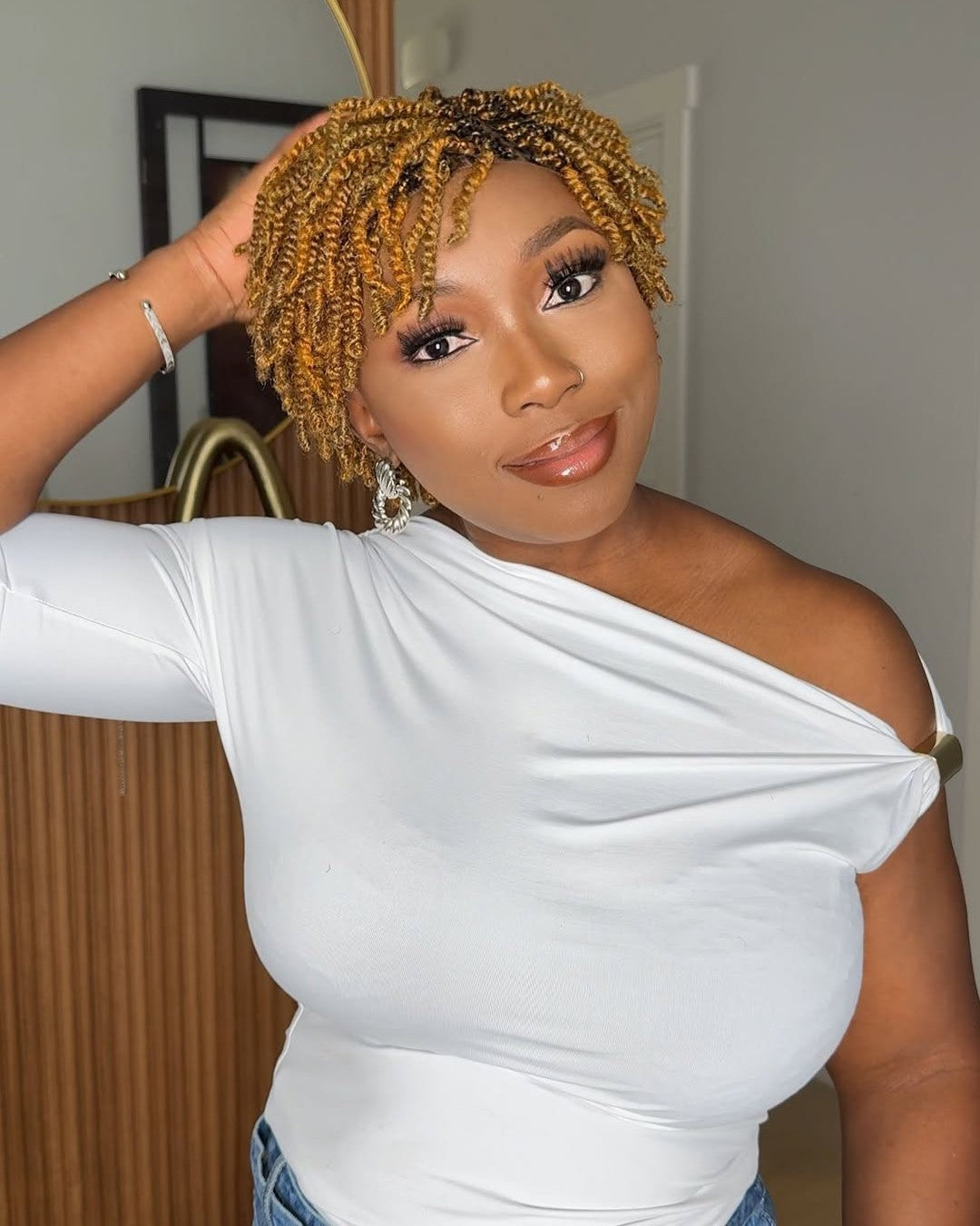 Full Lace Twist-out Afro Pixie Invisi Drawstring Wig