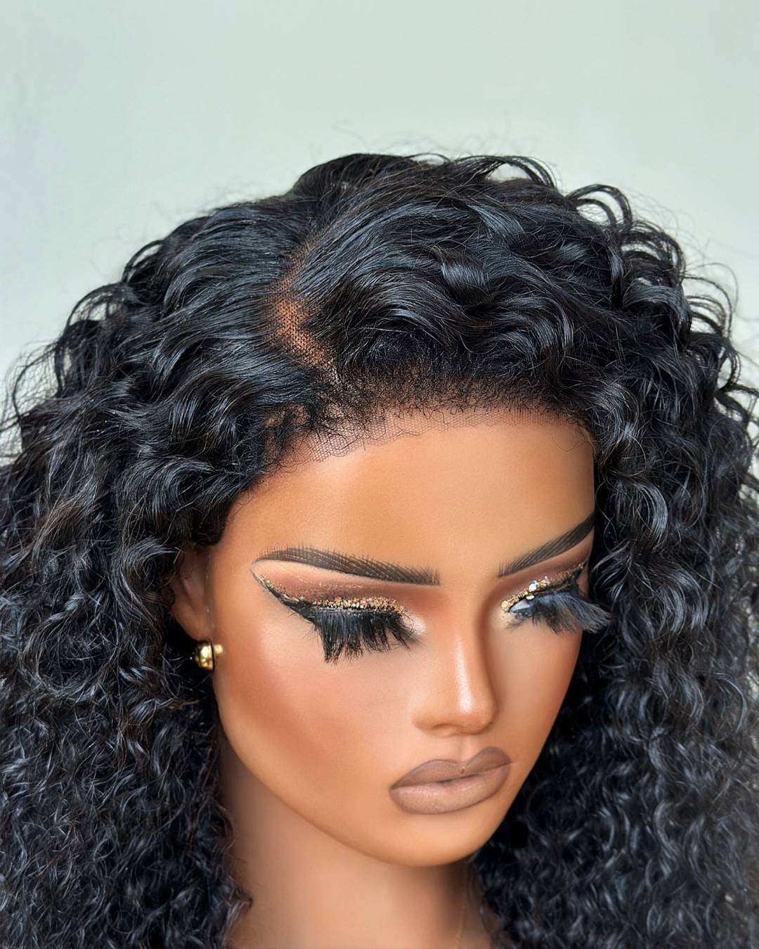 Lace Frontal Realistic Kinky Curly Hairline Wig
