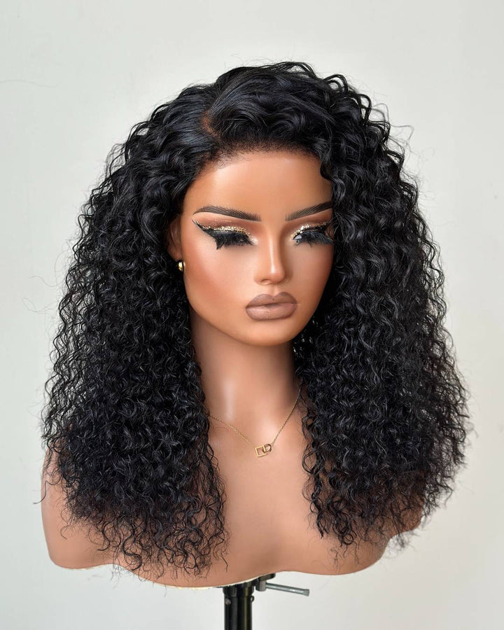 Lace Frontal Realistic Kinky Curly Hairline Wig