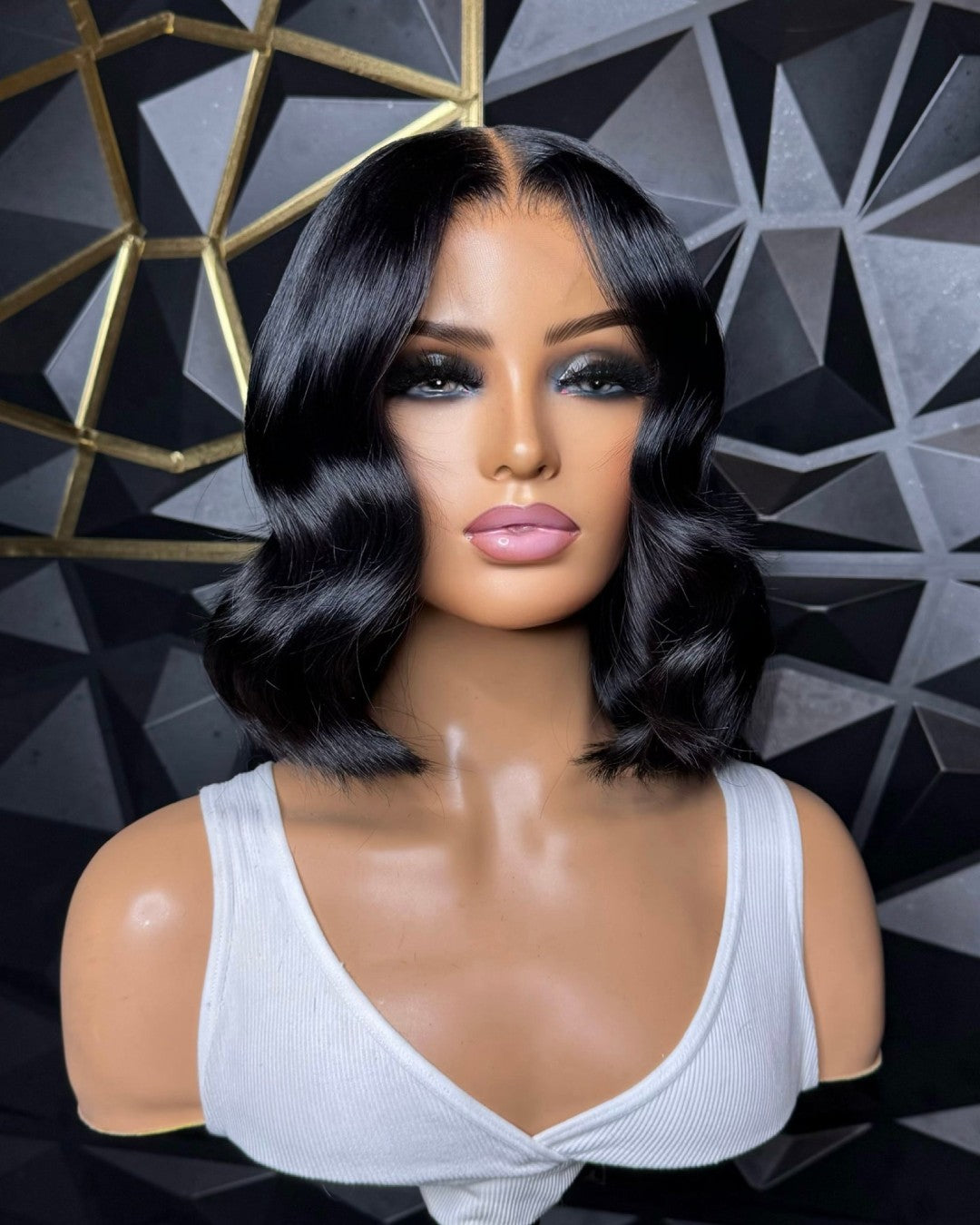 Designer Layered Wavy 5x5 Lace Closure Wig