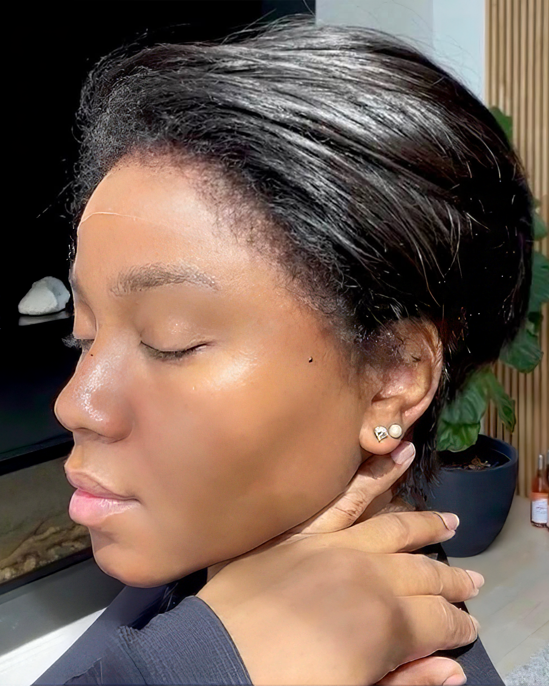 Kinky Edges Short Pixie Cut Layered 13x4 Lace Frontal  Wig