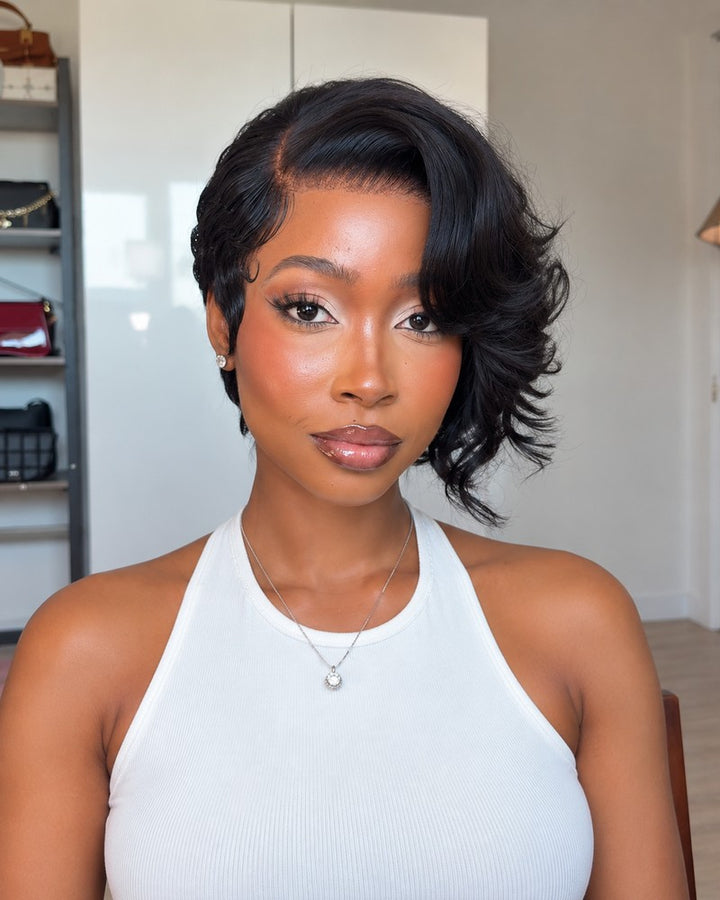 Side Parted Voluminous Layered Style 13x6 Lace Wig