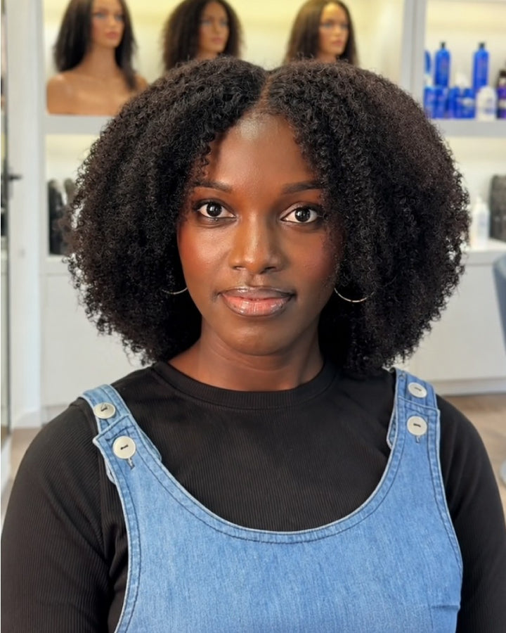 Natural Volume Arfo Jerry Curly 7x5 Lace Wig