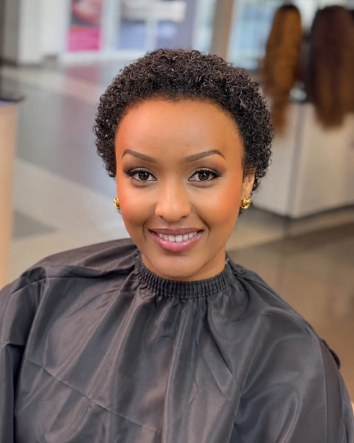 Glueless Afro Curly 13x4 Lace Front Wig