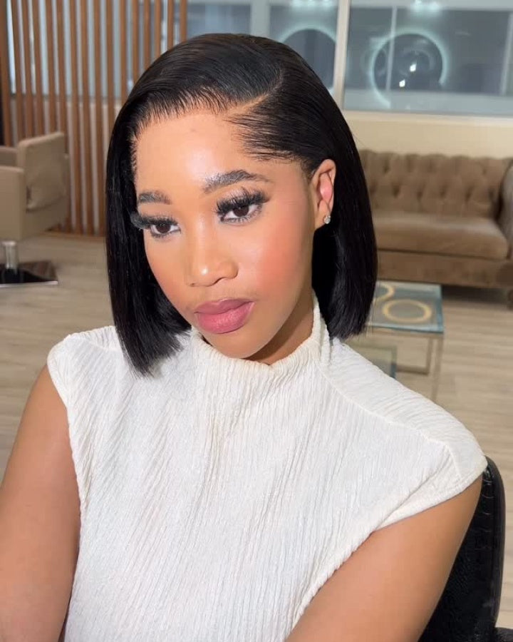 Lagos Hairline Sleek Straight 13x4 Lace Frontal Wig Human Hair