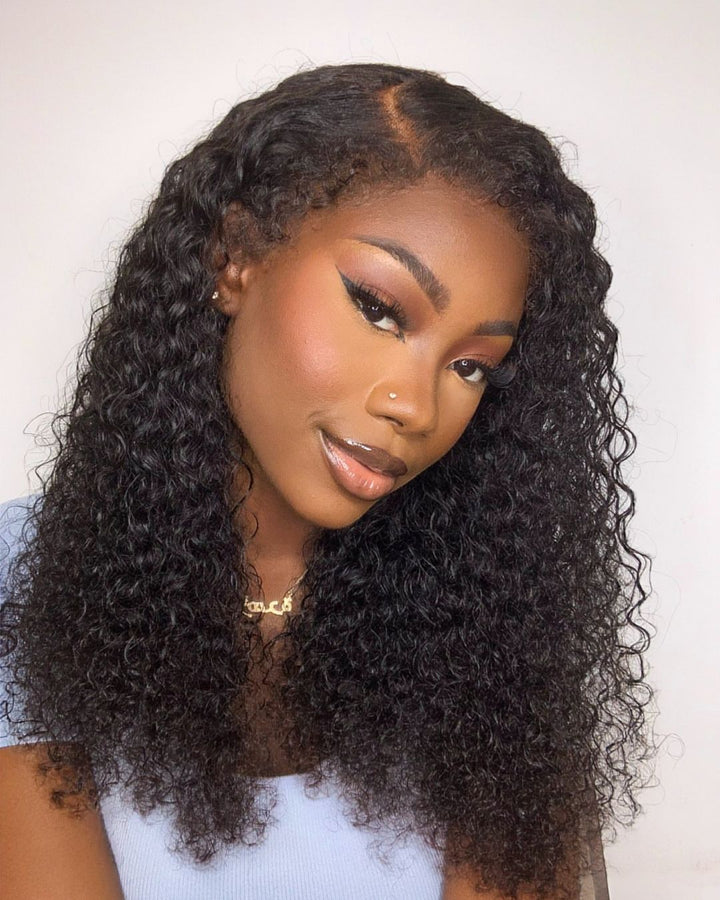 Lace Frontal Realistic Kinky Curly Hairline Wig