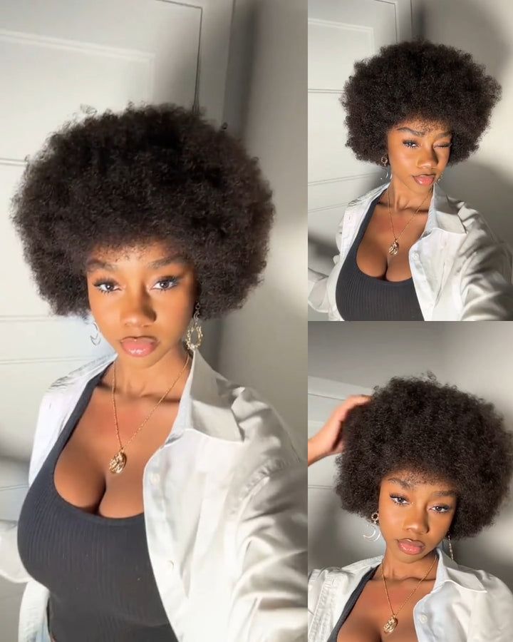 Afro Kinky Curly 13x4 Lace Frontal Wig