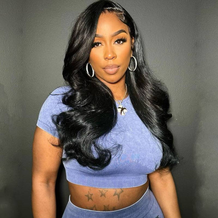 5x5 Lace Closure Side Part Layered Style Wig