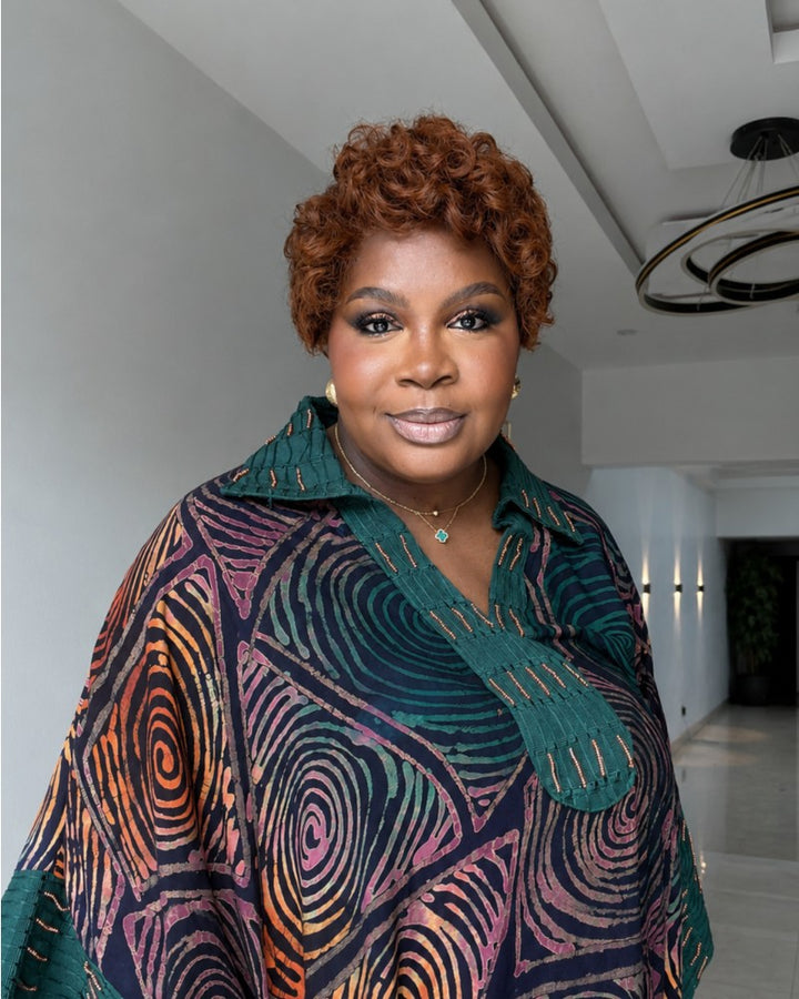 Burnt Orange Short Curls Full Lace Wig