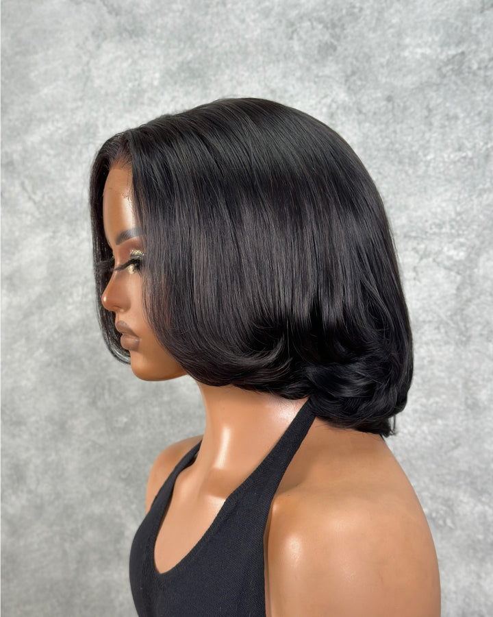 Glueless & Beginner-Friendly Soft Layers Silky Bob Lace Closure Wig