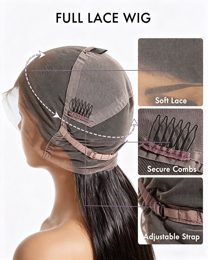 Wear & Go Full Lace Ultra-Short Pixie Wig With Side Swept Bangs