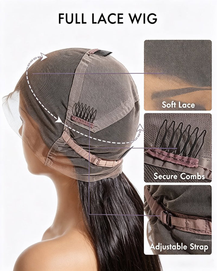 Wear & Go Full Lace Ultra-Short Pixie Wig With Side Swept Bangs