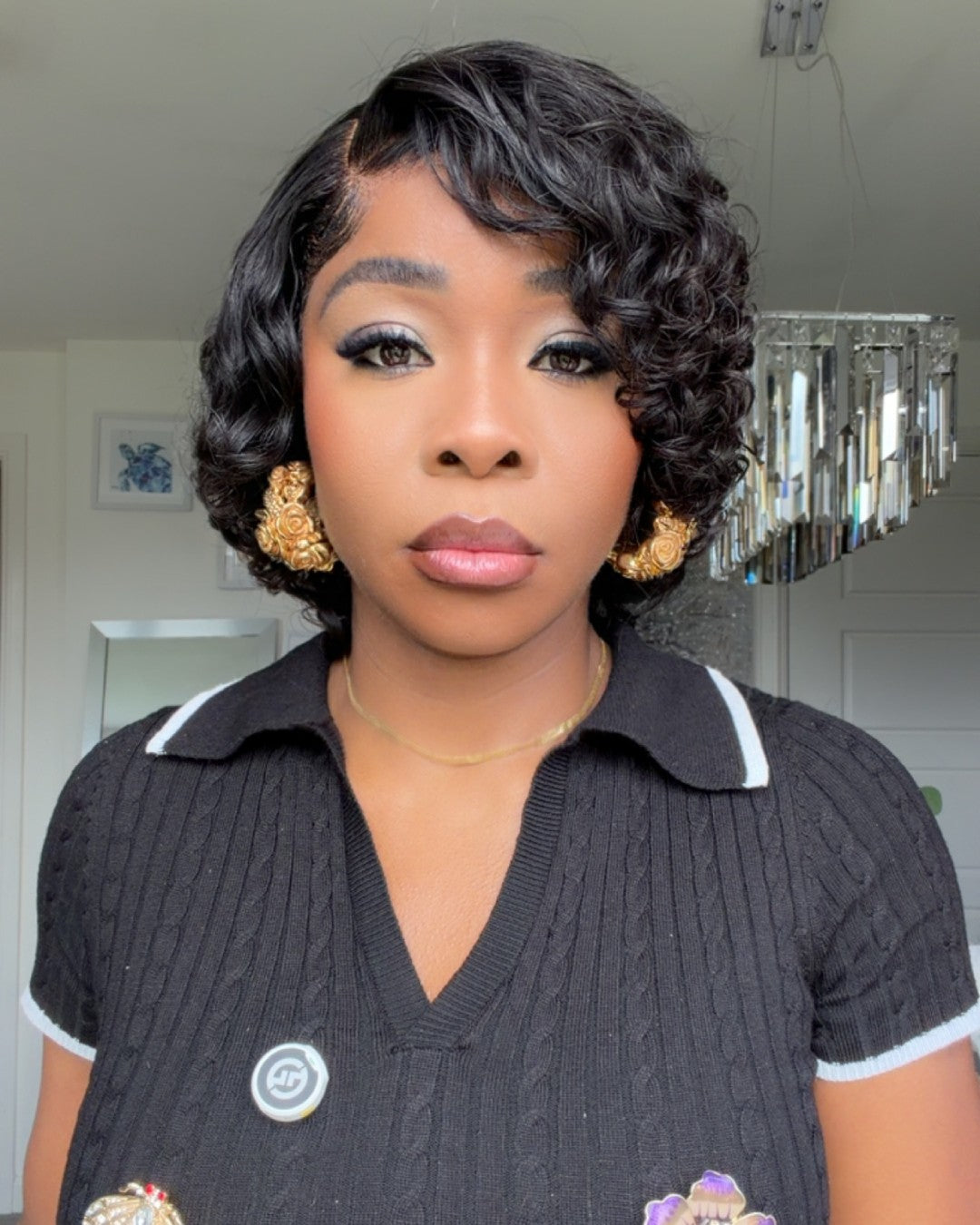 Side Parted Curly 13x4 Lace Front Wig