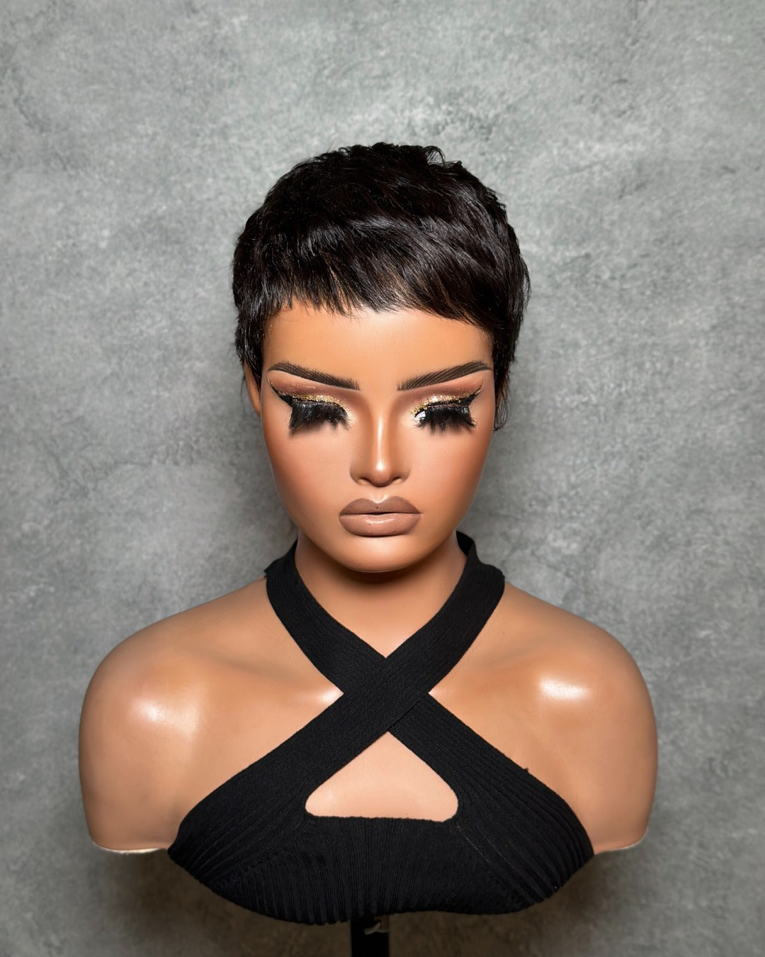 Full Lace Pixie Cut Wig 100% Human Hair