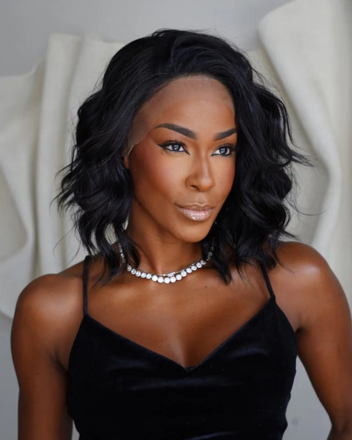 Natural Black Loose Wave 5x5 Lace Closure Wig