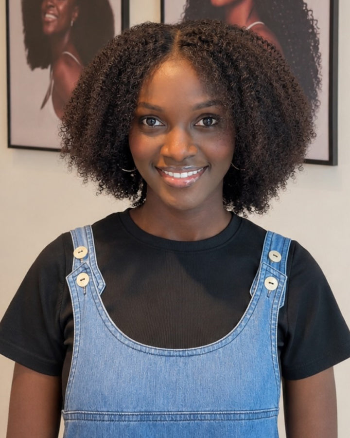 Natural Volume Arfo Jerry Curly 7x5 Lace Wig