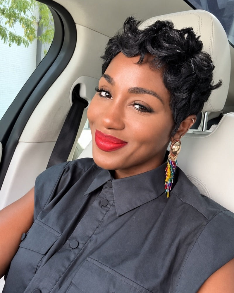 Uptown Chic Textured Pixie 13x6 Lace Wig with Flipped Curls