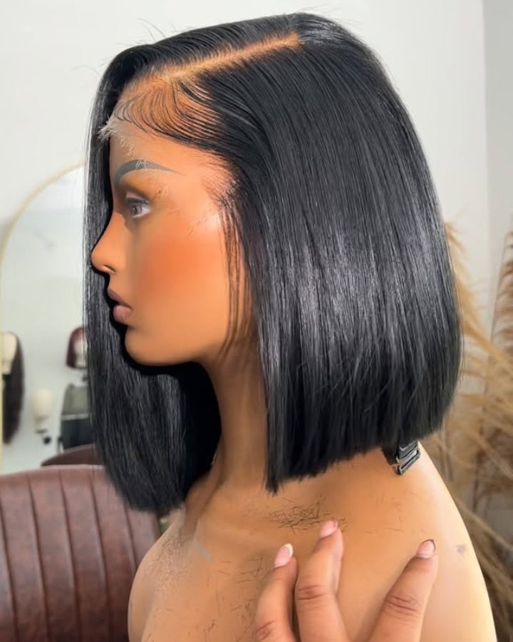 Side Part Short Bob 13x4 Lace Frontal Wig